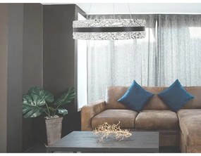 LED Stmievateľný luster na lanku LED/80W/230V 3000-6500K čierna + diaľkové ovládanie