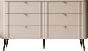 Dizajnová komoda KEMAL kašmír 138 cm