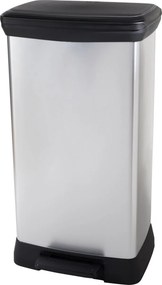 Curver Odpadkový kôš DECO BIN Duo 23 l + 23 l, strieborný