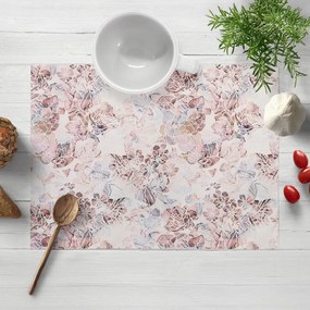 Biante Dekoračné prestieranie na stôl Rongo RGP-501 Ružovo-fialkové kvety na bielom 30x40 cm