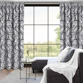 ZÁVES NA PÁSKE ROMI 140X270 CM BIELA