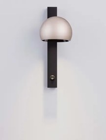 LED champaign zlato-čierne nástenné svietidlo Lusa