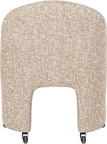 Béžová čalúnená kancelárska stolička Cordo – WOOOD