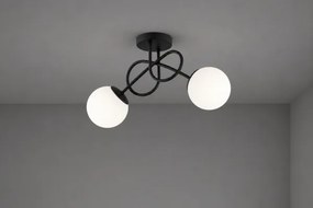 Brilagi - Prisadený luster MILO 2xE27/60W/230V čierny