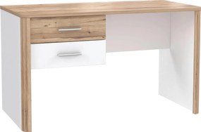 XXXLutz PÍSACÍ STÔL, biela, farba duba, 125/60/73,8 cm Xora - Detské izby - 000687023305