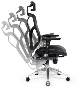Kancelárska ergonomická stolička Diablo V-Basic, čierna