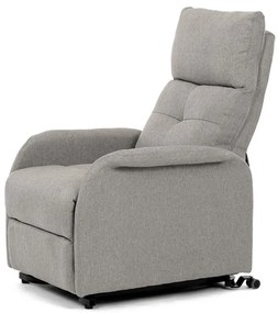 Autronic BONTEC Polohovacie kreslo, elektrické káblové ovládanie, krémová, látka, TV-5482 CRM2 Farba: Šedá