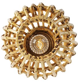 Rustikálne stropné svietidlo bambus 25 cm - Canna