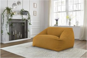 Žltý menčestrový sedací vak Lilibet – Bobochic Paris