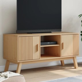 TV skrinka OLDEN, hnedá 114x43x57 cm, borovicový masív 358600