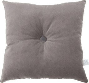 Štvorcový vankúš s gombíkom grafitový 40x40 cm