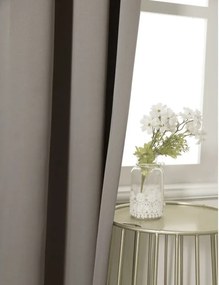 Sivo-hnedý záves OXFORD 140x250 cm Zavesenie: Kovové krúžky