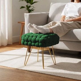 Taburet Dotty zelený