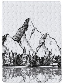 Prešívaná deka a obliečka na vankúš v súprave z bavlneného saténu 140x200 cm – Butter Kings