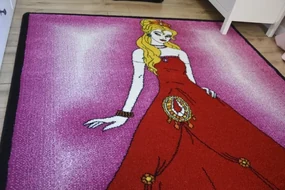 Detský koberec Kids Princess ružový C425