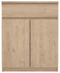 Komoda v dekore duba v prírodnej farbe 80x100x40 cm Naia – Tvilum