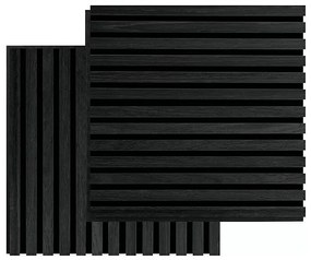 Fibrotech Akustický obkladový panel Square, MDF, 520 × 520 × 22 mm, dub čierny