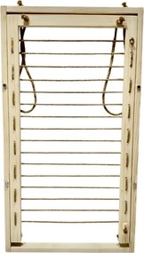 Sušiak na stenu - drevený, úzky, svetlý