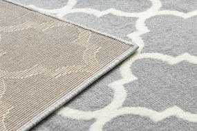 Koberec BCF Morad TRELLIS Vzor marocká mreža, svetlosivý