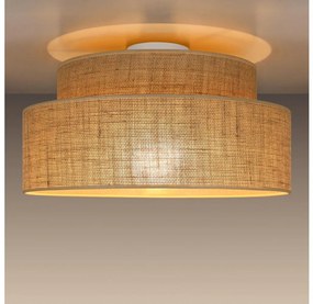 Stropné svietidlo BOHO 1xE27/60W/230V pr. 40 cm béžová