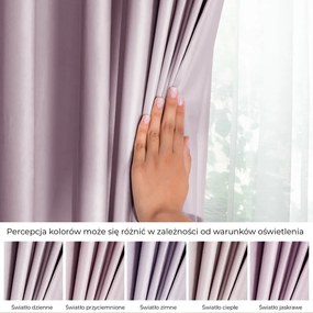 Svetloružový zamatový dimout záves 140x270 cm Eyelets – Restilo