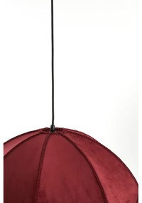Vínové závesné svietidlo s textilným tienidlom ø 60 cm Malacia – Light &amp; Living