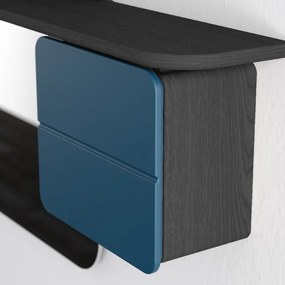 Predsieňová zostava v dekore duba v čierno-petrolejovej farbe One More Look – UMAGE