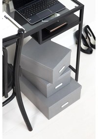 Súprava 3 sivých úložných škatúľ Bigso Box of Sweden Inge