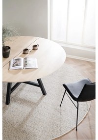 Okrúhly jedálenský stôl s doskou v dubovom dekore 150x150 cm Carradale - Rowico