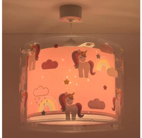Dalber 41592 - Detský luster UNICORNS 1xE27/60W/230V PI506