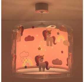 Dalber 41592 - Detský luster UNICORNS 1xE27/60W/230V