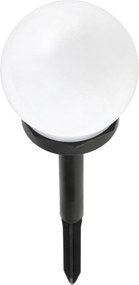 BERGE SADA 4 solárnych záhradných lámp, LED, BIELA, 10 cm, vodotesná, IP44