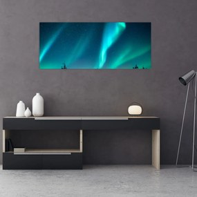 Obraz - Polárna žiara (120x50 cm)