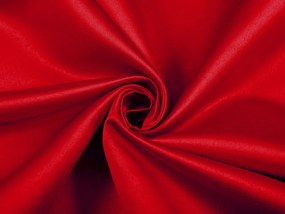 Biante Saténový oválny obrus polyesterový Satén LUX-013 Červený 100x140 cm