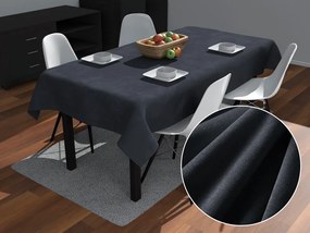 Biante Veľký zamatový obdĺžnikový obrus Velvet Premium SVP-004 Antracitovo sivý 200x260 cm