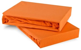Plachta posteľná oranžová jersey EMI, Plachta 90x200