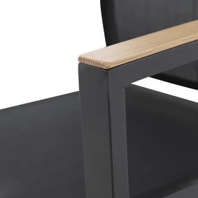 Doppler EXPERT WOOD antracit - záhradné stohovateľné gastro kreslo
