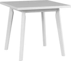 Štvorcový jedálenský stôl Norveg 80x80 cm, bielená borovica/biely%