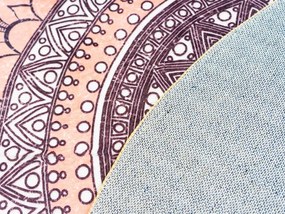 TZ Okrúhly vzorovaný koberec Aztek Rozmer: 160