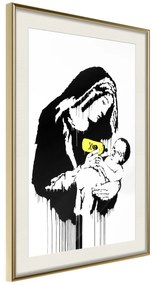 Artgeist Plagát - Nursing Mother [Poster] Veľkosť: 20x30, Verzia: Zlatý rám s passe-partout