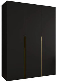 Skriňa Alicante I 150 čierna/zlatá