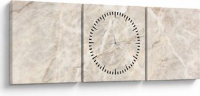 Obraz - Mramor (s hodinami) (90x30 cm)