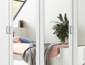 Šatníková skriňa Jasmin, 264 cm, borovica, dub anderson