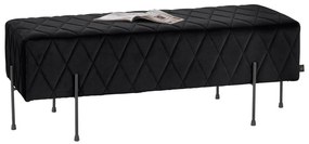 Čierna zamatová lavica Toni - Støraa