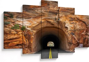 Obraz - tunel v skale (150x105 cm)