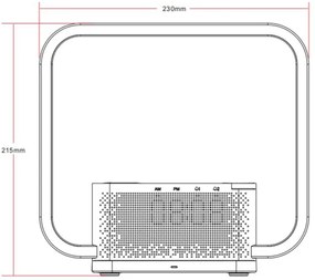Immax 08994L - LED Stmievateľná stolná lampa s budíkom a nabíjaním 18W/230V biela