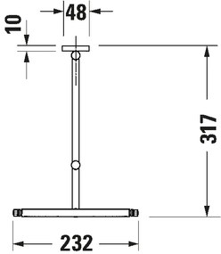 Duravit 99121000 - Nástenné kozmetické zrkadlo D-CODE, lesklý chróm