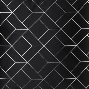 Eglo 420075 - Dekoračný vankúš SINGU 45x45 cm čierna/strieborná