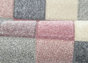 Koberce Breno Kusový koberec PORTLAND 1923/RT41, ružová, viacfarebná,120 x 170 cm