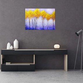 Obraz žltých stromov (70x50 cm)